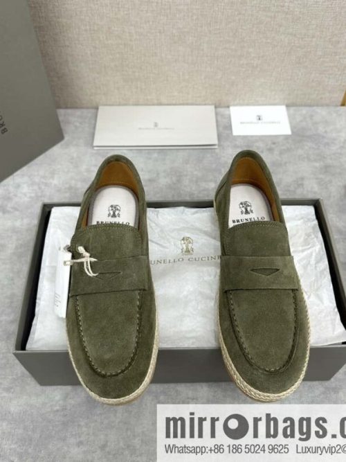 💋💍BC\'s new products are on the shelves Brunello Cucinell * straw casual loafers