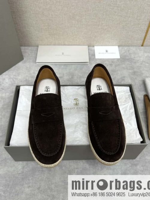 💋💍BC\'s new products are on the shelves Brunello Cucinell * straw casual loafers