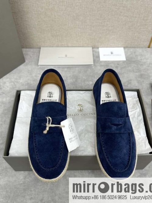 💋💍BC\'s new products are on the shelves Brunello Cucinell * straw casual loafers