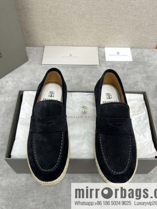 💋💍BC\'s new products are on the shelves Brunello Cucinell * straw casual loafers