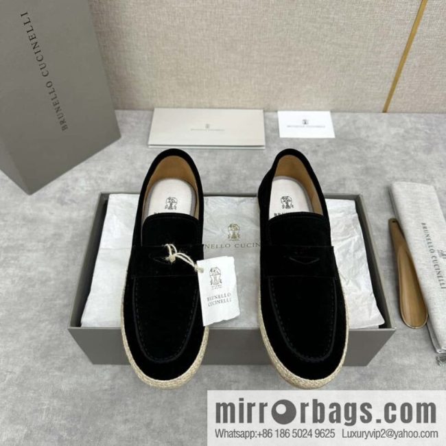 💋💍BC\'s new products are on the shelves Brunello Cucinell * straw casual loafers