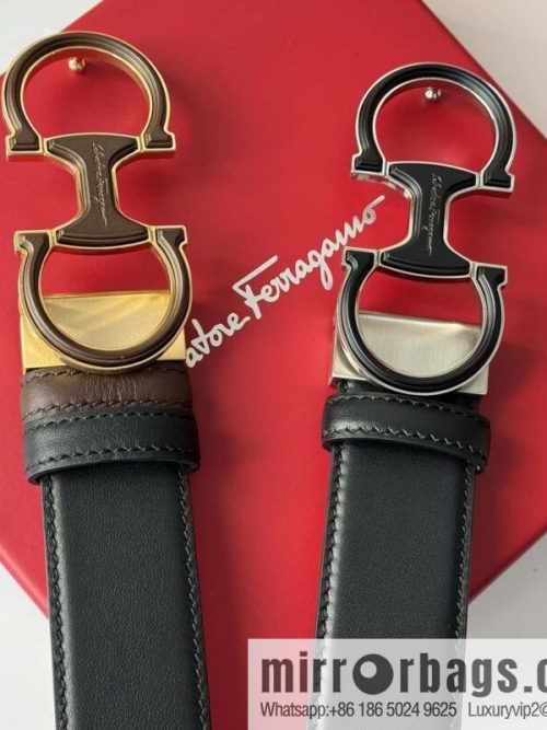 Ferragamo, imported double-sided cowhide belt 3.5cm