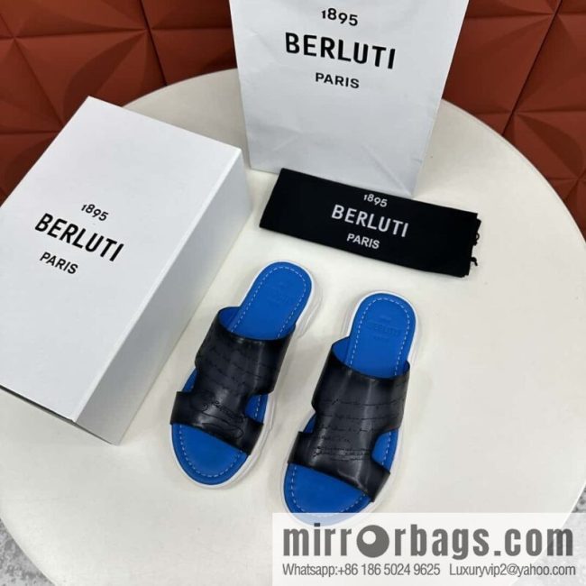 💋💍Berlut Bruti 2024 Summer New Collection, Inspiration New Season, New Shadow Leather Slippers