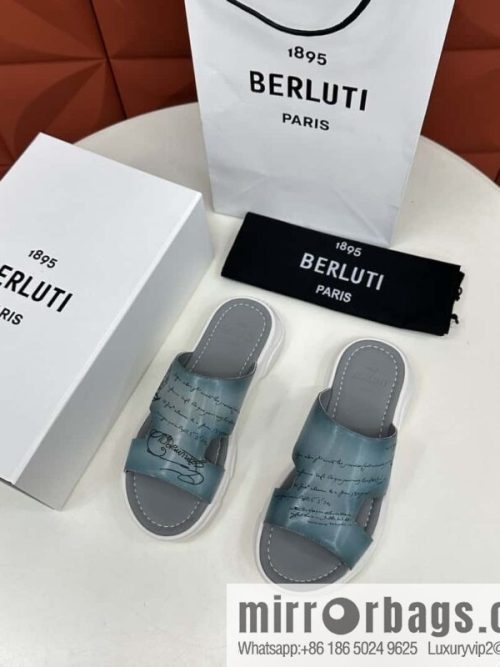 💋💍Berlut Bruti 2024 Summer New Collection, Inspiration New Season, New Shadow Leather Slippers
