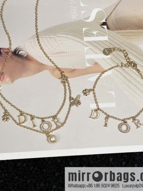 New ☑️ DIOR Dior fringed letter pentagram bracelet, necklace