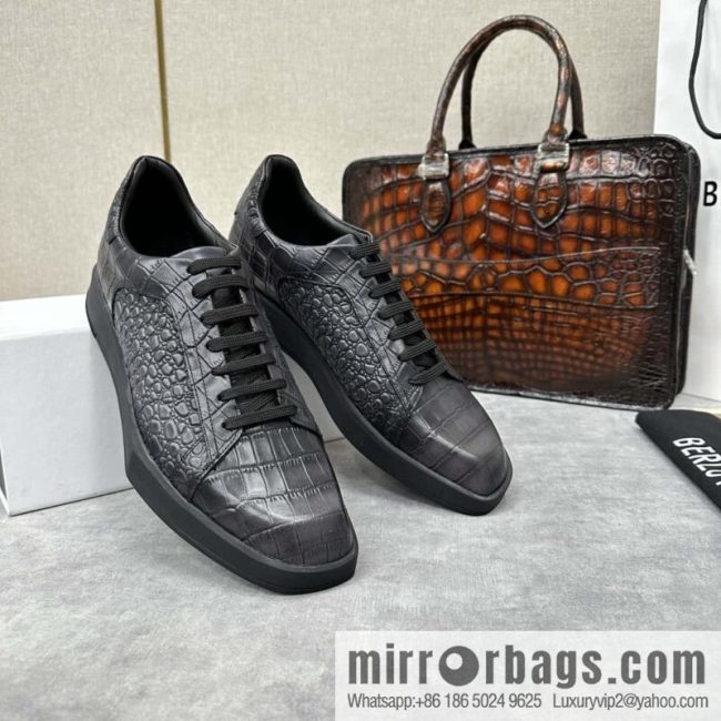 💋💍Berlut Bruti, Geometric Styling Board Shoes Strike Stellar Casual Shoes Sneakers