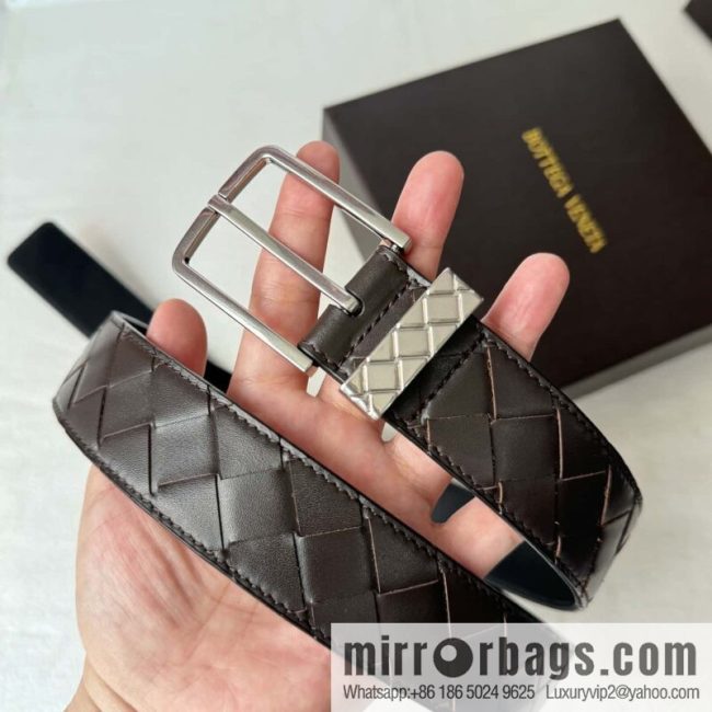 Bottega Veneta latest woven style belt 3.5CM - Image 6