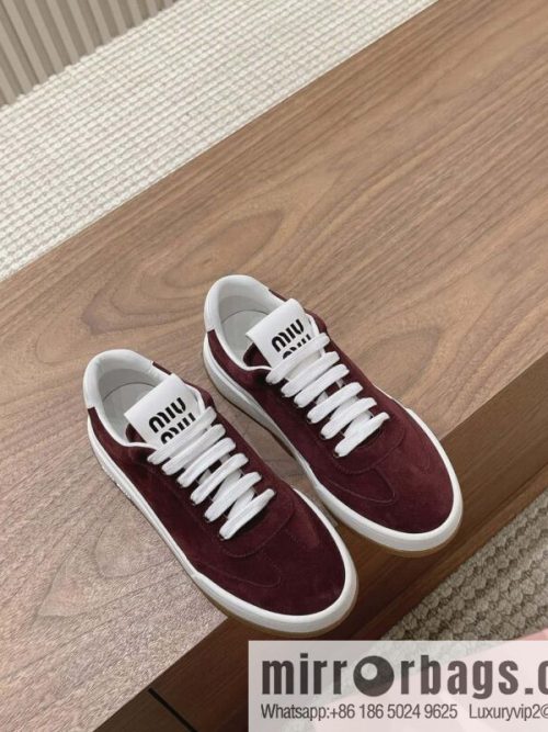 Miumiu ss24 new arrival~ miu\'s 2024 early spring new lace-up casual shoes, this lace-up casual shoes