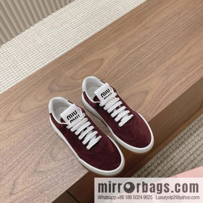 Miumiu ss24 new arrival~ miu\'s 2024 early spring new lace-up casual shoes, this lace-up casual shoes