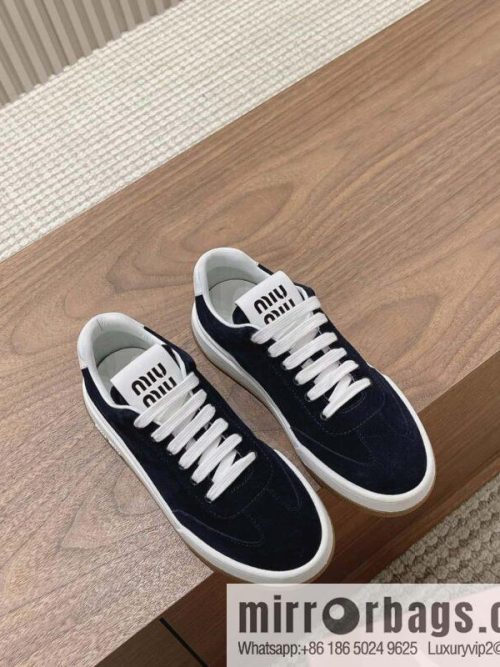 Miumiu ss24 new arrival~ miu\'s 2024 early spring new lace-up casual shoes, this lace-up casual shoes
