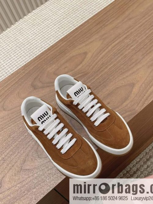 Miumiu ss24 new arrival~ miu\'s 2024 early spring new lace-up casual shoes, this lace-up casual shoes