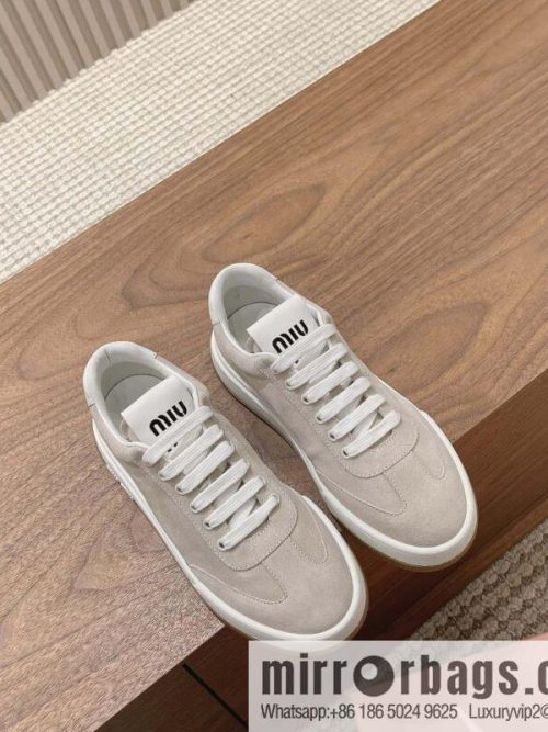 Miumiu ss24 new arrival~ miu\'s 2024 early spring new lace-up casual shoes, this lace-up casual shoes