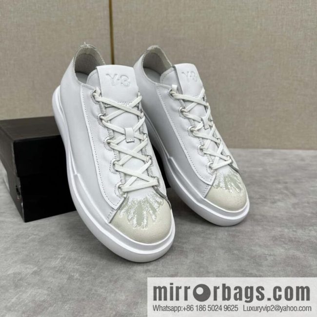💋💍Y-3 new products, casual shoes board shoes, old man Yamamoto-Yoji graffiti toe lace-up versatile style platform men\'s board shoes