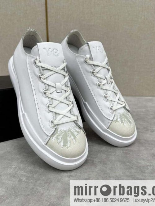 💋💍Y-3 new products, casual shoes board shoes, old man Yamamoto-Yoji graffiti toe lace-up versatile style platform men\'s board shoes