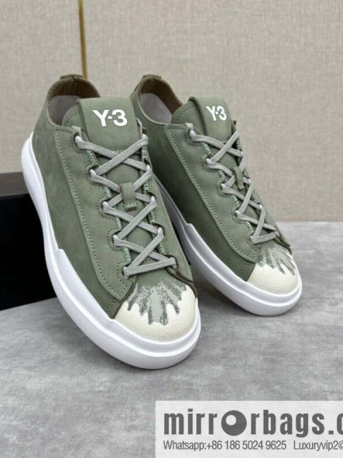 💋💍Y-3 new products, casual shoes board shoes, old man Yamamoto-Yoji graffiti toe lace-up versatile style platform men\'s board shoes