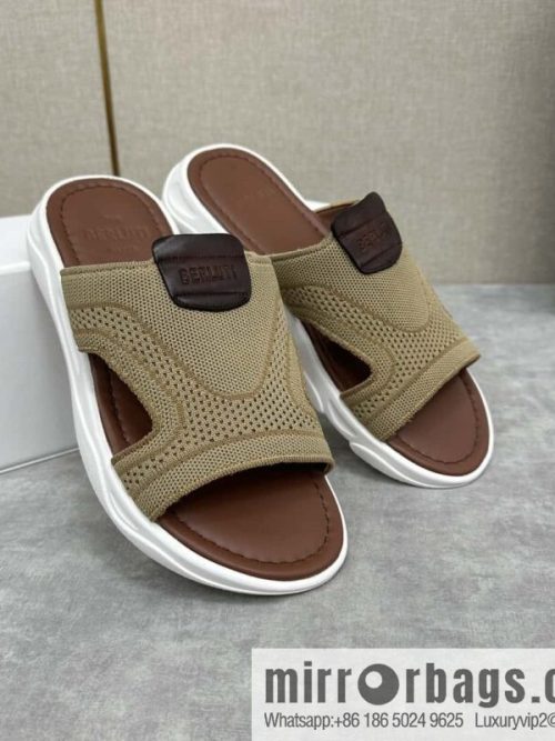 💋💍Berlut Bruti\'s new summer 2024 collection, the new Shadow knitted and leather slippers