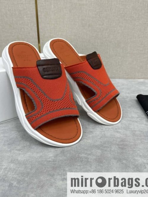 💋💍Berlut Bruti\'s new summer 2024 collection, the new Shadow knitted and leather slippers
