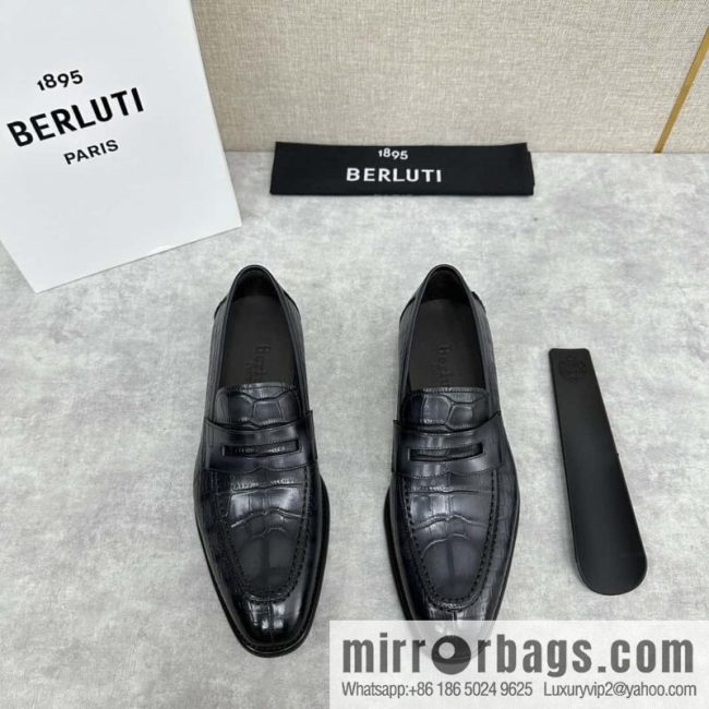 💋💍Berlut Bruti, new men\'s hand-polished loafers