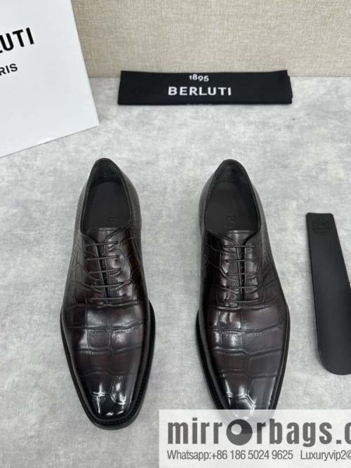 💋💍Berlut Bruti, new men\'s hand-polished formal leather shoes