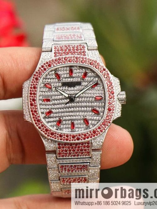 [GR Factory2024 Wall Crack Classic Timepiece Patek. Philippe 7118 Ladies Nautilus, Full Diamond Limited Edition