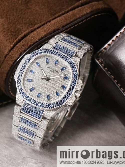 [GR Factory2024 Wall Crack Classic Timepiece Patek. Philippe 7118 Ladies Nautilus, Full Diamond Limited Edition