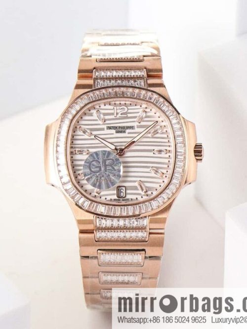 The new model has arrived, Patek Philippe 7014 Ladies Nautilus Platinum T Square Brick Limited Edition Winding Mechanical Movement Watch