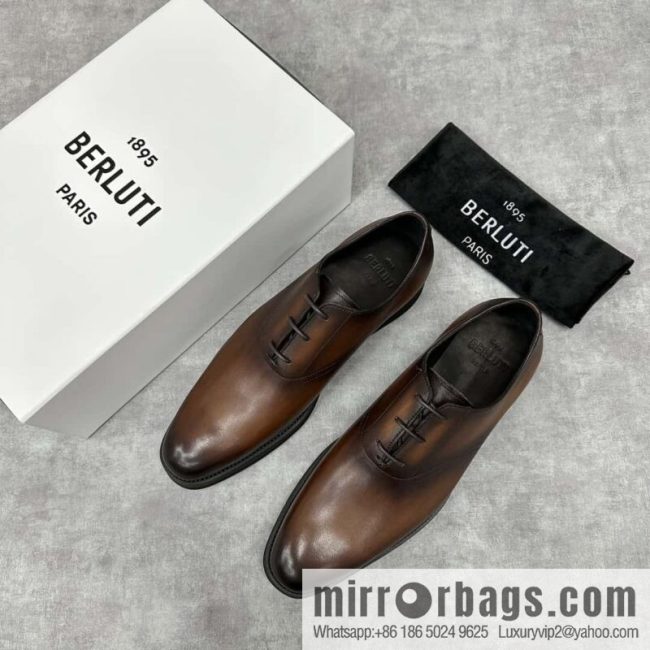 💋 💍 BERLUT New Alessio leather oxfords, men\'s platform shoes