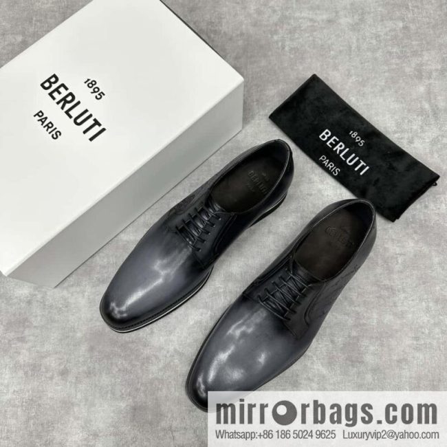 💋 💍 BERLUT New Alessio leather oxfords, men\'s platform shoes