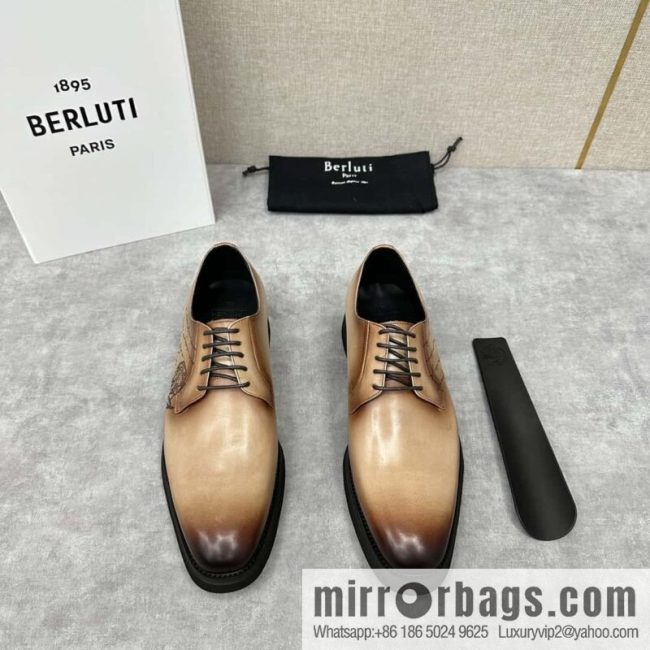 💋 💍 BERLUT New Alessio leather oxfords, men\'s platform shoes