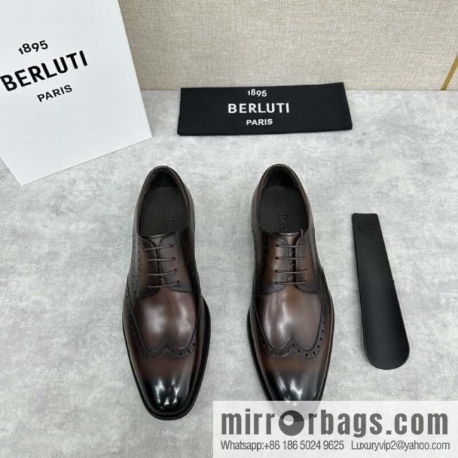 💋💍Berlut Bruti, new men\'s hand-polished formal leather shoes