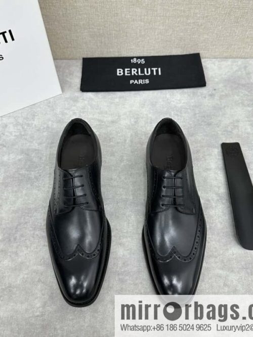 💋💍Berlut Bruti, new men\'s hand-polished formal leather shoes