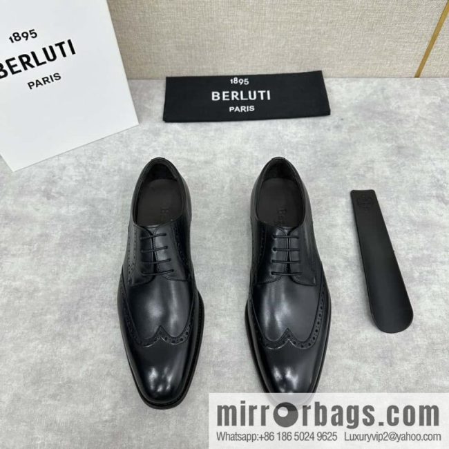 💋💍Berlut Bruti, new men\'s hand-polished formal leather shoes