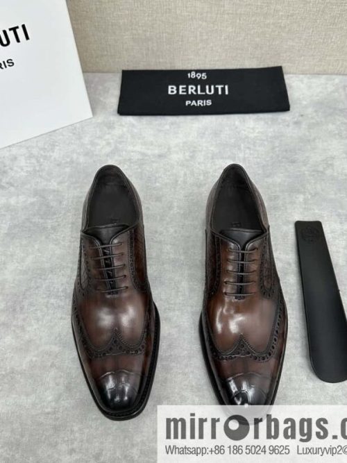 💋💍Berlut Bruti, new men\'s hand-polished formal leather shoes