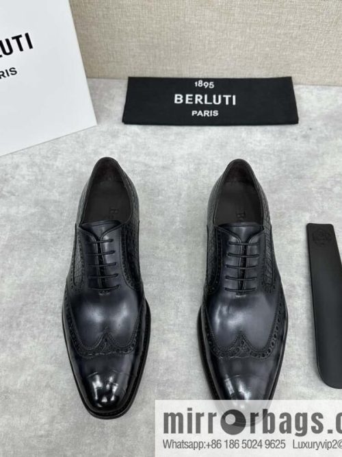 💋💍Berlut Bruti, new men\'s hand-polished formal leather shoes