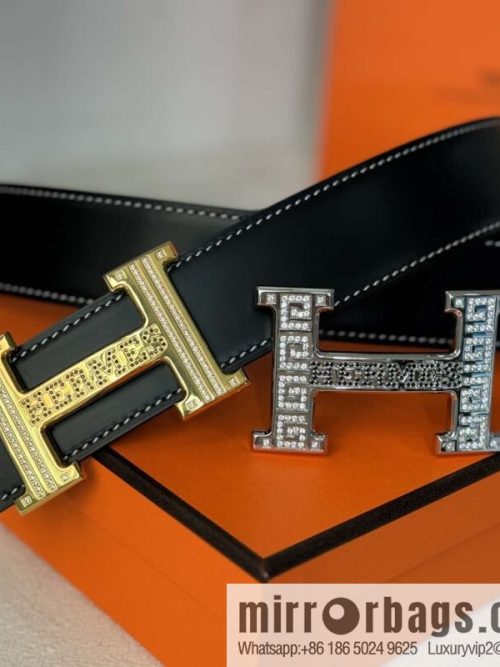 HERMES imported cowhide belt 3.8CM