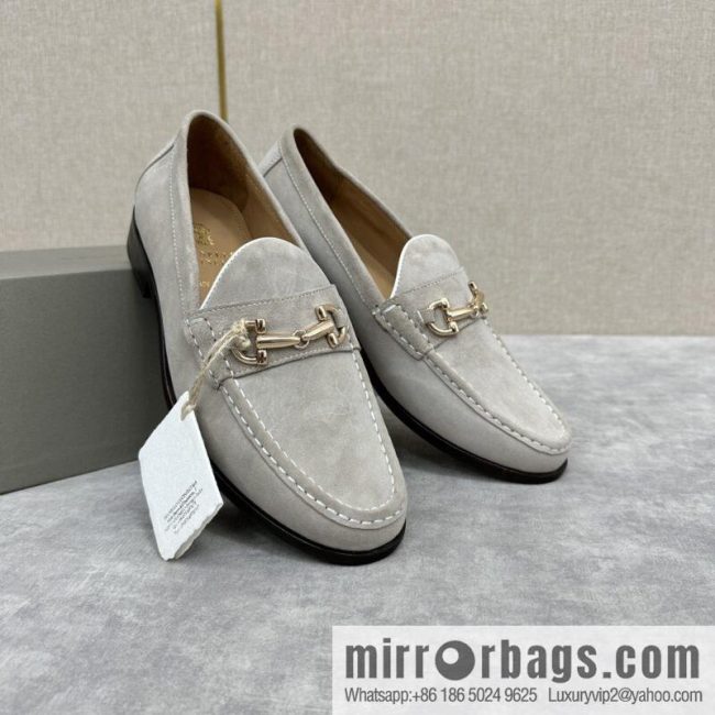 💋💍BC\'s new Brunello Cucinell * horseback buckle calfskin suede moccasins