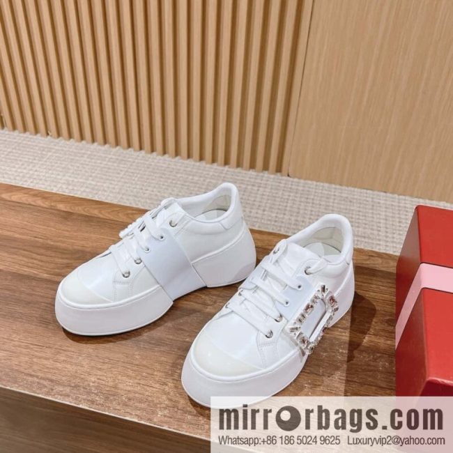# 𝐑𝐨𝐠𝐞𝐫 𝐕𝐢𝐯𝐢𝐞𝐫 Roger Vivia, new platform white shoes