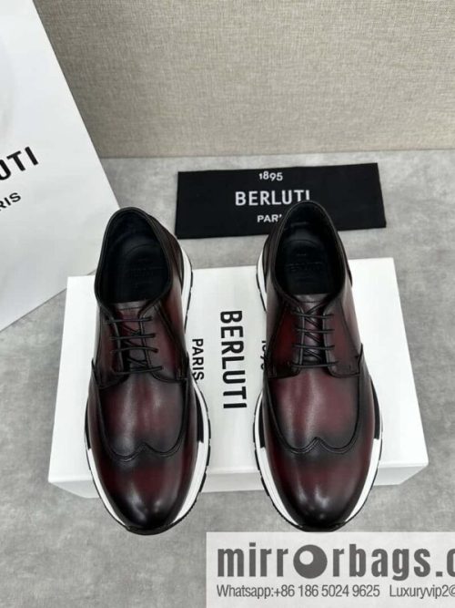 💋💍Berlut Bruti, Upgraded 4th Generation Private Model Outsole Fast Track Leather Sneakers