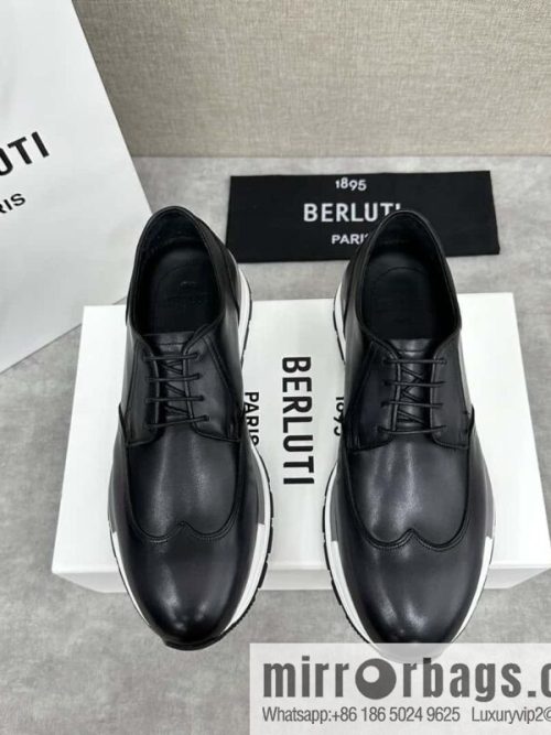 💋💍Berlut Bruti, Upgraded 4th Generation Private Model Outsole Fast Track Leather Sneakers