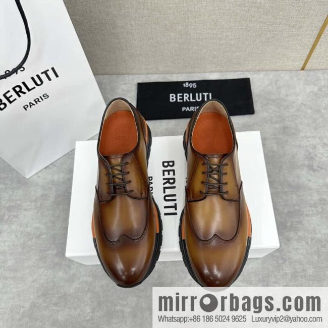 💋💍Berlut Bruti, Upgraded 4th Generation Private Model Outsole Fast Track Leather Sneakers
