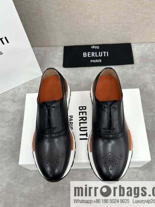 💋💍Berlut Bruti, Upgraded 4th Generation Private Model Outsole Fast Track Leather Sneakers