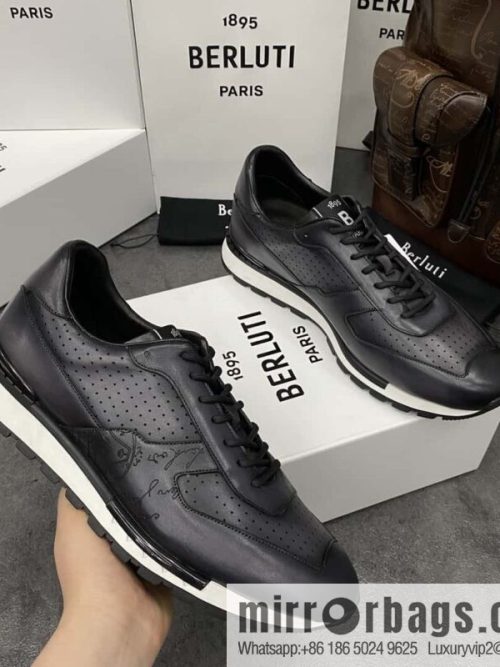 💋💍Berlut Bruti, Upgraded Third Generation Private Model Outsole Fast Track Leather Sneakers