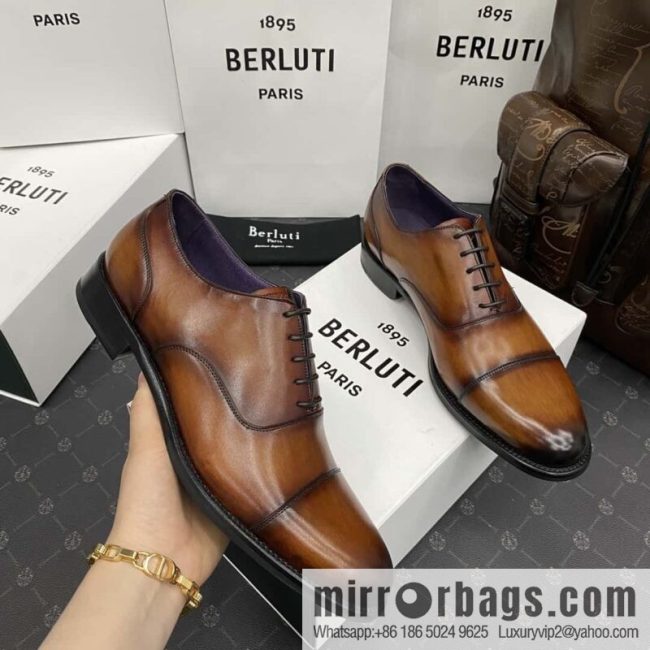 Hot Sale Returns Burlut Galet Hand Polished Cowhide Oxford Shoes