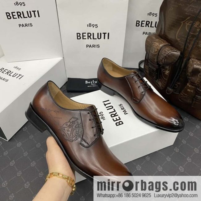 Hot Sale Returns Burlut Galet Hand Polished Cowhide Oxford Shoes