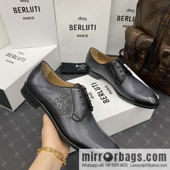 Hot Sale Returns Burlut Galet Hand Polished Cowhide Oxford Shoes