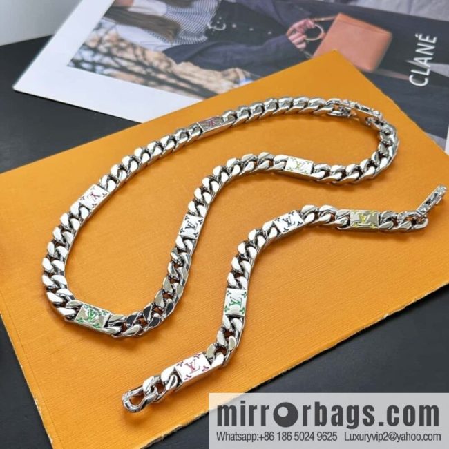 ❗️New ❗️ M01532 LV Louis Vuitton MOSAIC Necklace Bracelet