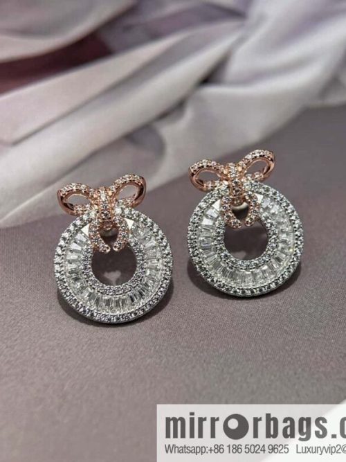 ❗️New ❗️ ☀️ rose gold round bow stud earrings ☀️