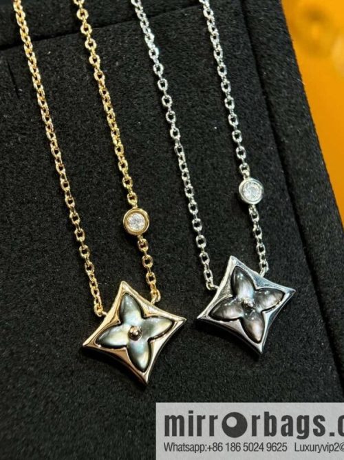 ❗️New ❗️ ☀ Original ☀ Louis Vuitton Louis Vuitton rhombus gray shell necklace ☀