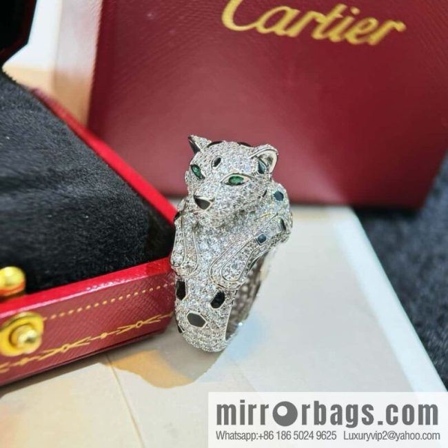 ❗️CNC version ❗️ ☀️ Cartier Cartier leopard ring, leopard head can be shaken ☀️