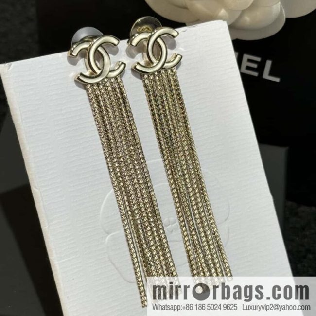 ❗️New ❗️ ☀️ new ☑️ chanel c2 double c tassel earrings ☀️